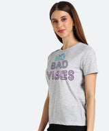 Women's Sequins Motifs Embellished Cotton T-shirt