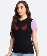 Women's Sequin Motifs Embellished cotton T-shirt