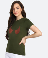 Women's Sequin Motifs Embellished cotton T-shirt