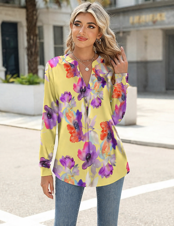 🌸 Floral Printed Spandex Top 🌸