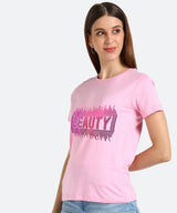 Women's Sequins Motifs Embellished Cotton T-shirt