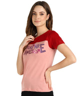 Women's Sequins Motifs Embellished Cotton T-shirt