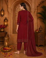 Ethnic cotton printed kurti pant set