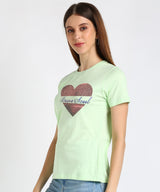 Women's Sequin Motifs Embellished cotton T-shirt