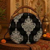 Big Paisley Print Canvas Sling Bag