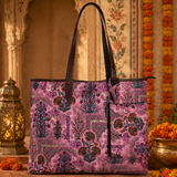 JAIPURI FLORAL PRINTED TOTE BAG