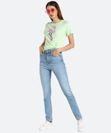 Women's Sequin Motifs Embellished cotton T-shirt