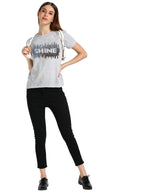 Sparkle Every Day with the Pack of 2 Women's Cotton Sequins Motifs T-Shirts