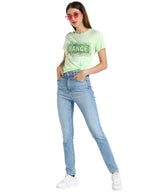 Shimmer in Style with the Pack of 2 Women's Cotton Sequins Motifs T-Shirts