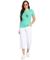 ✨ Women’s Sequin Motifs Cotton T-Shirt Combo – 2 Stylish Tees for ₹599 (MRP ₹2,099) ✨