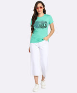 Sparkle Every Day with the Pack of 2 Women's Cotton Sequins Motifs T-Shirts