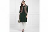 🌺 Women’s Ethnic Printed Jacket Kurti & Palazzo Set