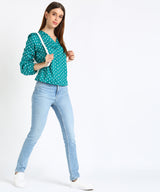 Timeless Elegance: Women's Polka Dot Top