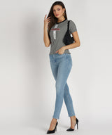Women's Sequin Motifs Embellished cotton T-shirt
