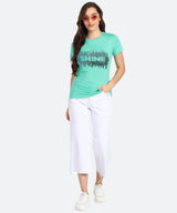 Women's Sequin Motifs Embellished cotton T-shirt