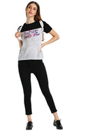 Women's Cotton Sequin Motif T-Shirt Combo