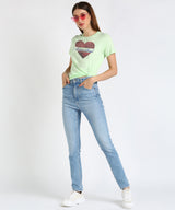Women's Sequin Motifs Embellished cotton T-shirt