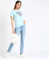 Women's Sequin Motifs Embellished cotton T-shirt