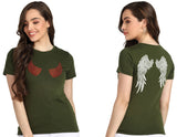 Women's Sequin Motifs Embellished cotton T-shirt