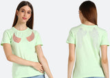 Women's Sequin Motifs Embellished cotton T-shirt