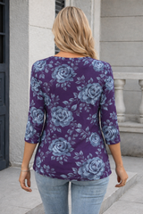 🌸 Floral Printed Spandex Top 🌸