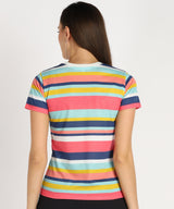 Women Sequins Motifs Embellished Cotton T-shirt