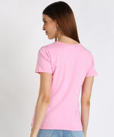 Women's Sequins Motifs Embellished Cotton T-shirt