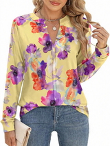 🌸 Floral Printed Spandex Top 🌸
