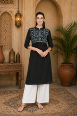 3-Piece Embroidered Kurti Combo – Elegant Ethnic Collection