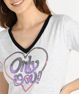 Women's Sequins Motifs Embellished Cotton T-shirt