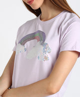 Women's Sequin Motifs Embellished cotton T-shirt