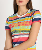 Women Sequins Motifs Embellished Cotton T-shirt