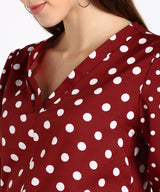 Timeless Elegance: Women's Polka Dot Top