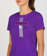 Women's Polyester Sports T-Shirt Pack of 2