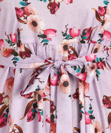 Summer Breeze Spaghetti Strap Floral Crepe Dress
