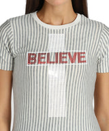 Women's Sequin Motifs Embellished cotton T-shirt