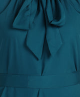 Chic Frilled Crepe Dress