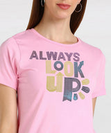 Women's Sequins Motifs Embellished Cotton T-shirt
