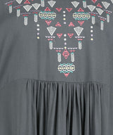 Timeless Elegance: Women's Embroidered Ankle Length Kurti