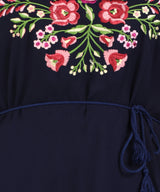 Graceful Charm: Women’s Embroidered Ankle Length Kurti