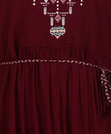 Elegant Comfort: Women's Embroidered Ankle-Length Kurti