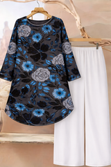 🌸 Spandex Floral Printed Top & Pant Set 🌸