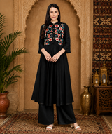 3-Piece Embroidered Kurti Combo – Elegant Ethnic Collection