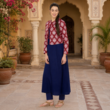 Ethnic Kurti Jacket Pant set