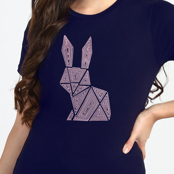 Women's Sequin Motifs Embellished cotton T-shirt