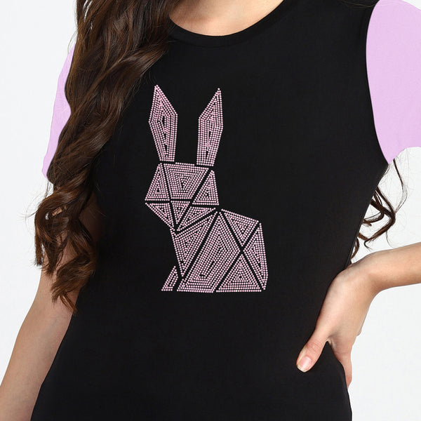 Women's Sequin Motifs Embellished cotton T-shirt