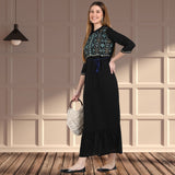 Timeless Elegance: Women's Embroidered Ankle-Length Kurti