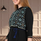 Timeless Elegance: Women's Embroidered Ankle-Length Kurti