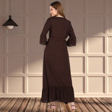 Graceful Charm: Women’s Embroidered Knee-Length Kurti
