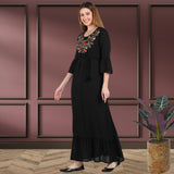 Graceful Charm: Women’s Embroidered Ankle Length Kurti